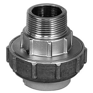 Adaptor union socket male threaded